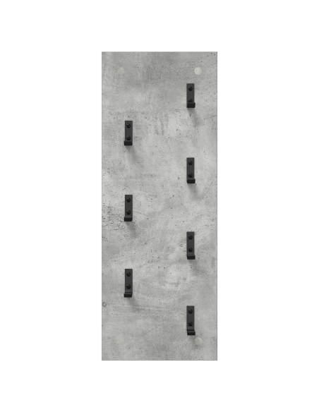 Appendiabiti a muro Grigio cemento 30 x 1.5 x 80 cm