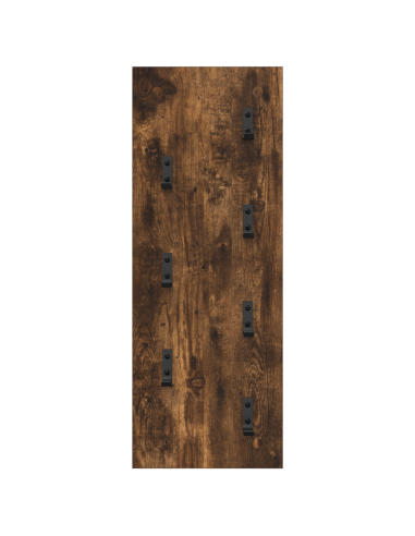 Appendiabiti a muro Rovere fumé 30 x 1,5 x 80 cm