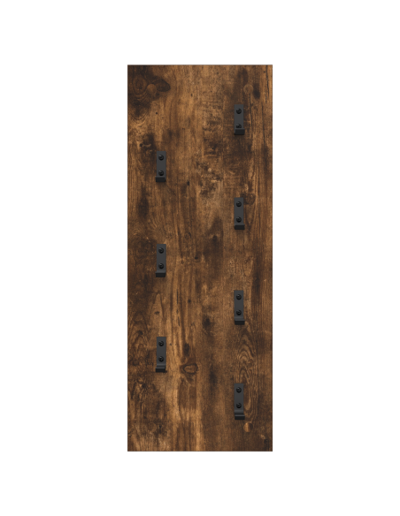 Appendiabiti a muro Rovere fumo 30 x 1.5 x 80 cm
