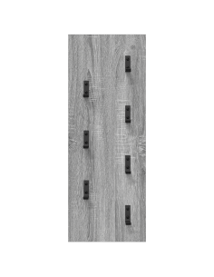 Appendiabiti a muro Grigio Sonoma 30 x 1,5 x 80 cm
