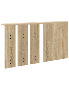 Appendiabiti a muro con specchio rovere sonoma 85 x 10 x 45 cm