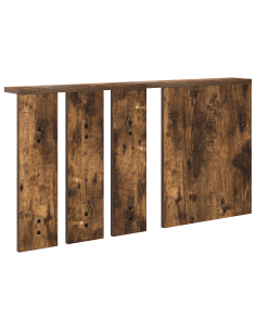Appendiabiti a muro con lo scaffale Rovere fumo 85 x 10 x 45 cm