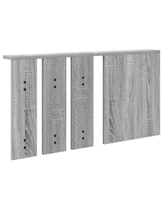 Appendiabiti a muro con specchio Grigio sonoma 85 x 10 x 45 cm