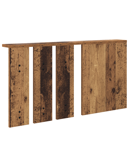 Appendiabiti a muro con specchio Legno vecchio 85 x 10 x 45 cm