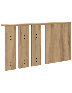 Appendiabiti a muro rovere artigianale 85 x 10 x 45 cm