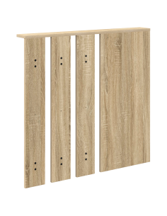 Appendiabiti a muro con specchio rovere sonoma 84 x 10 x 80 cm