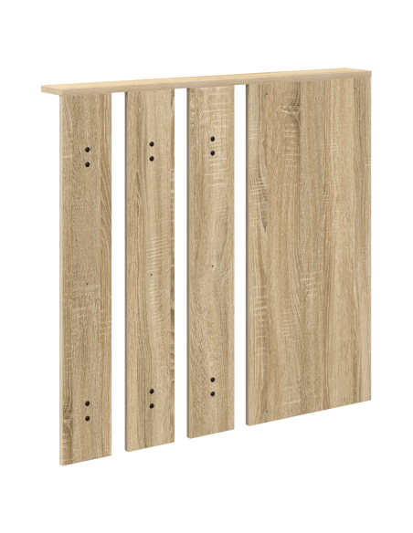 Appendiabiti a muro con specchio rovere sonoma 84 x 10 x 80 cm