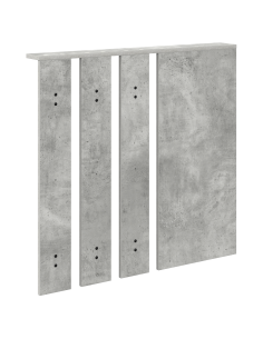 Appendiabiti a muro con specchio Grigio cemento 84 x 10 x 80 cm