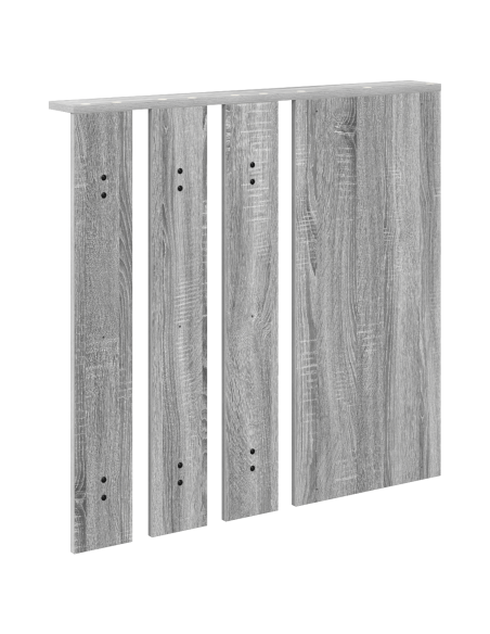 Appendiabiti a muro con specchio Grigio sonoma 84 x 10 x 80 cm