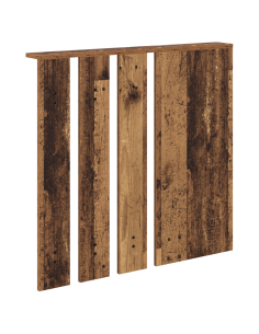 Appendiabiti a muro con specchio Legno vecchio 84 x 10 x 80 cm