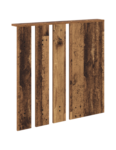 Appendiabiti a muro con specchio Legno vecchio 84 x 10 x 80 cm