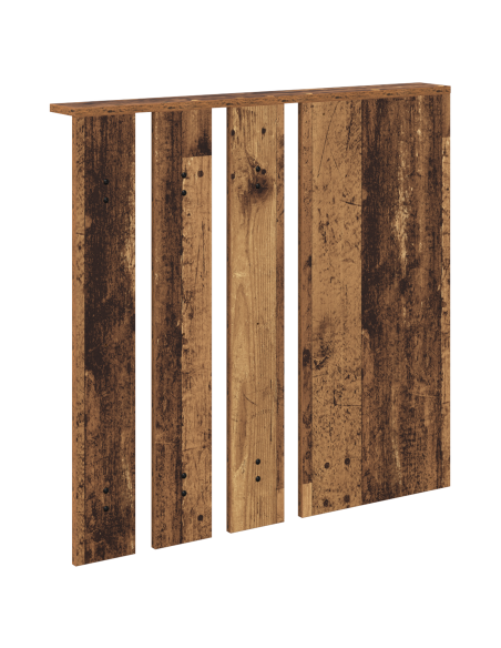 Appendiabiti a muro con specchio Legno vecchio 84 x 10 x 80 cm