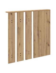 Appendiabiti a muro rovere artigianale 84 x 10 x 80 cm