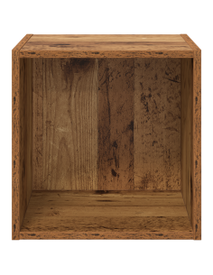 Armadietto a muro con lo scaffale Legno vecchio 37 x 37 x 37 cm