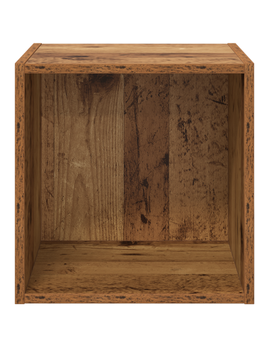 Armadietto a muro con lo scaffale Legno vecchio 37 x 37 x 37 cm