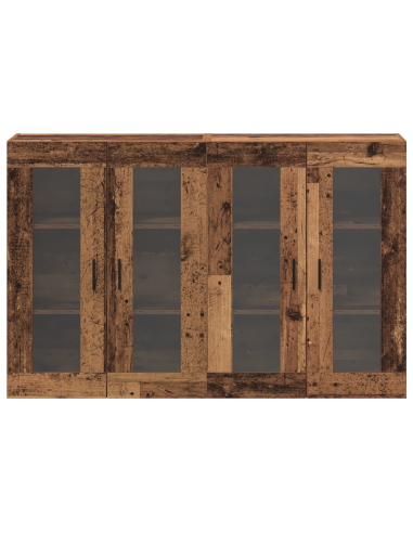 Armadi da Muro 2 pcs Legno vecchio 69,5 x 34 x 90 cm