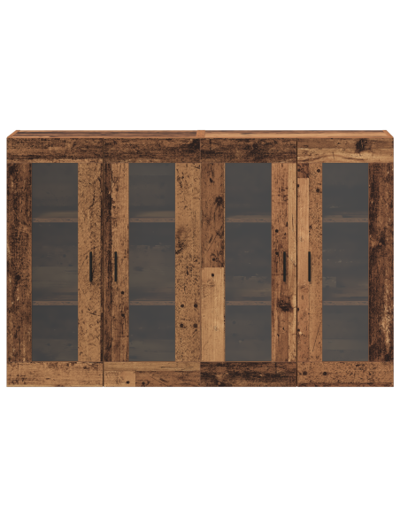 Armadi da Muro 2 pcs Legno vecchio 69,5 x 34 x 90 cm