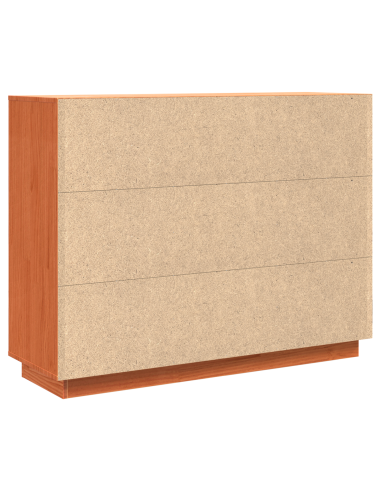 Credenza Marrone cerato 104,5 x 34 x 80 cm Pino massello