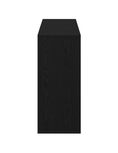 Credenza Rovere Nero 120 x 30 x 75 cm Legno multistrato