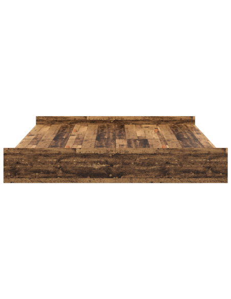 Struttura letto con contenitore Legno vecchio 200 x 200 cm
