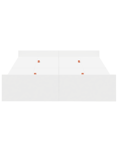 Struttura letto con contenitore Bianco 120 x 200 cm