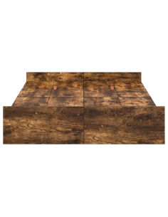 Struttura letto con contenitore Rovere fumé 120 x 200 cm