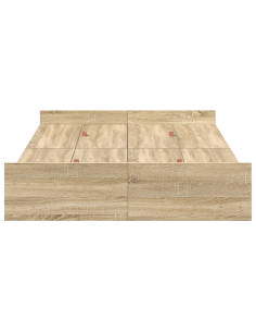 Struttura letto con contenitore Rovere Sonoma 120 x 190 cm