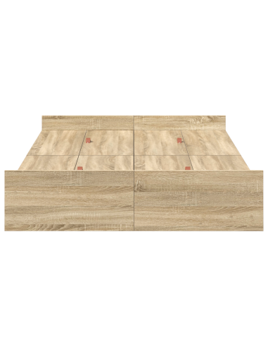 Struttura letto con contenitore Rovere Sonoma 120 x 190 cm