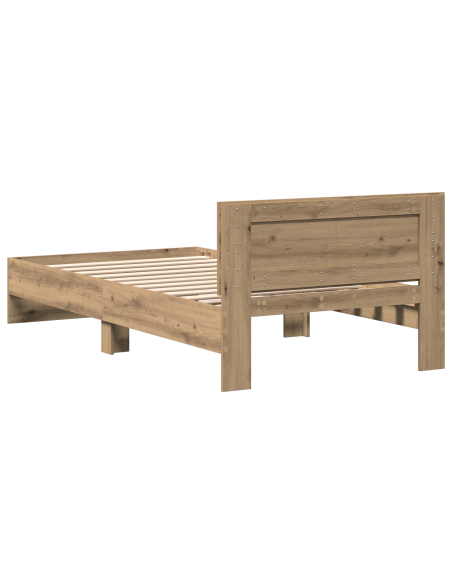 Struttura del letto Rovere artigianale 203 x 104 x 70 cm