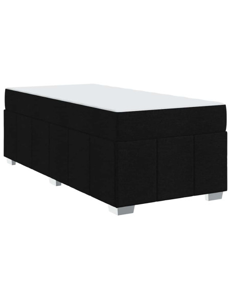 Struttura del letto con materasso Nero 100 x 200 cm Tessuto