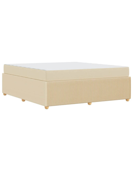 Struttura del letto Altro Crema 180 x 200 cm Tessuto