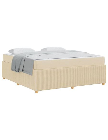 Struttura del letto Altro Crema 180 x 200 cm Tessuto