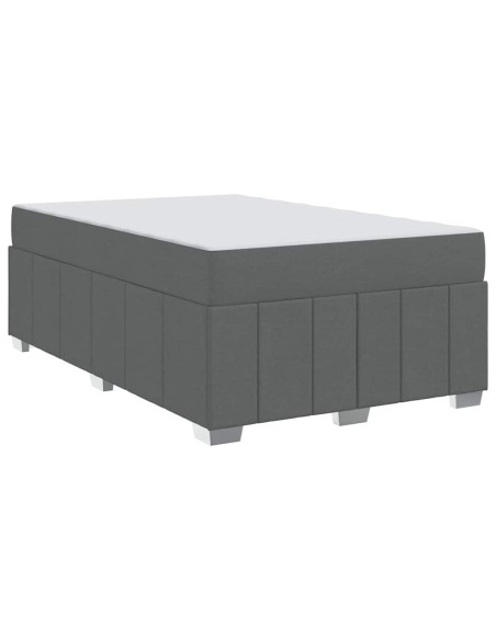 Struttura del letto Grigio scuro 120 x 200 cm Tessuto