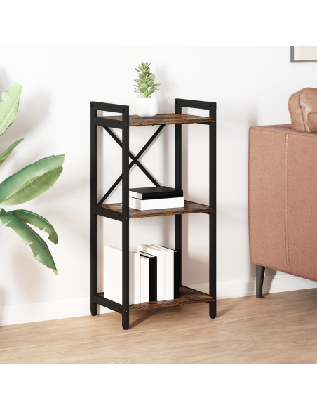 Libreria Rovere fumé 40 x 30 x 85 cm Legno multistrato