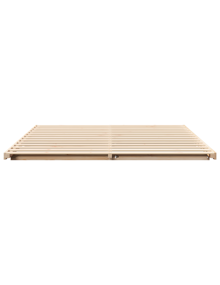 Struttura letto a terra Marrone 200 x 220 cm