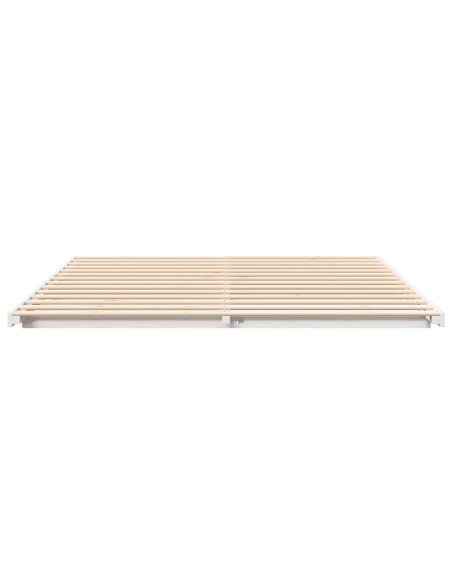 Struttura letto a terra Bianco 200 x 220 cm