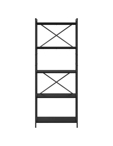 Libreria Rovere Nero 60 x 30 x 155 cm Legno multistrato