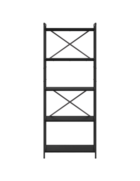 Libreria Rovere Nero 60 x 30 x 155 cm Legno multistrato