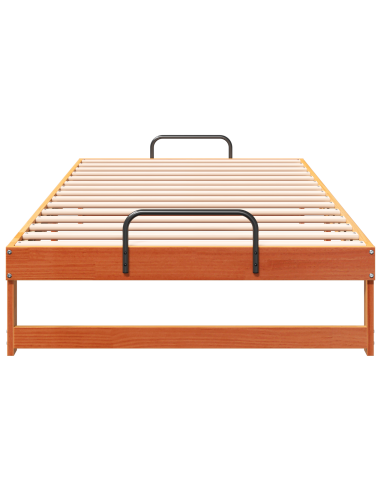 Struttura del letto Marrone 100 x 200 cm Pino massello