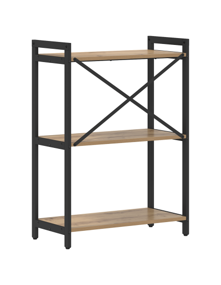 Libreria rovere artigianale 60 x 30 x 83 cm Legno multistrato