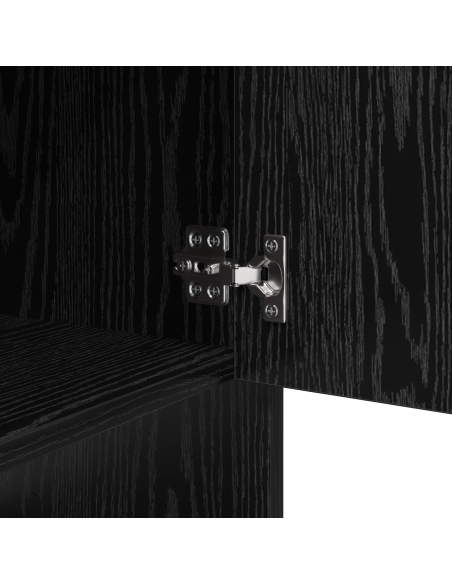 Credenza Rovere nero 97 x 29 x 75 cm Legno multistrato