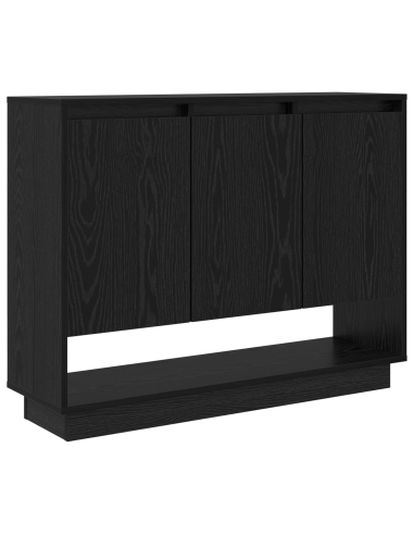 Credenza Rovere Nero 97 x 29 x 75 cm Legno multistrato