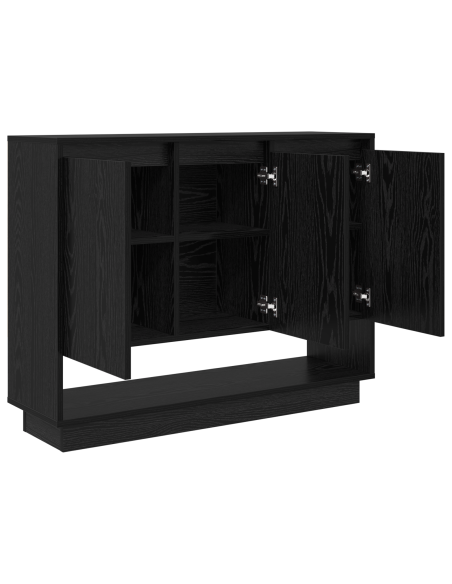 Credenza Rovere nero 97 x 29 x 75 cm Legno multistrato