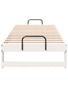 Struttura del letto Bianco 80 x 200 cm Pino massello