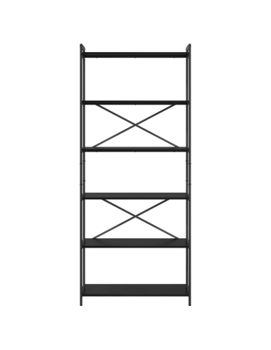 Libreria Rovere Nero 40 x 30 x 85 cm Legno multistrato