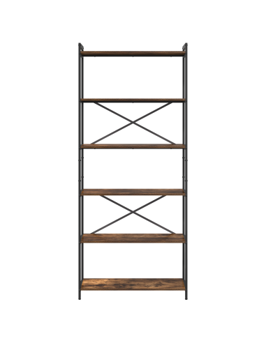 Libreria Rovere fumé 40 x 30 x 85 cm Legno multistrato