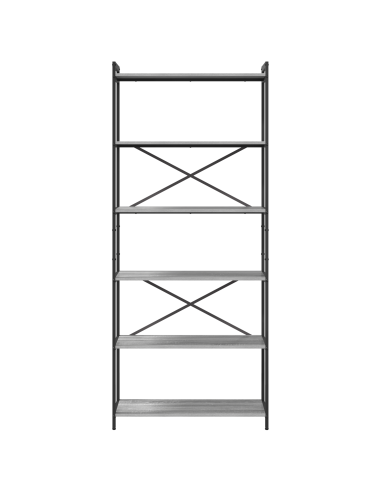 Libreria Grigio sonoma 40 x 30 x 85 cm Legno multistrato