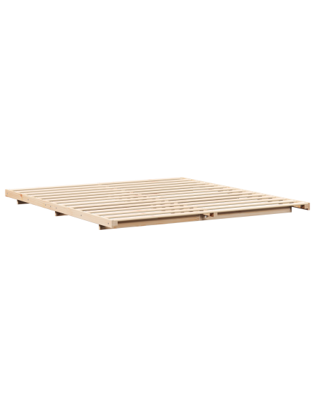 Struttura letto a terra Marrone 200 x 220 cm