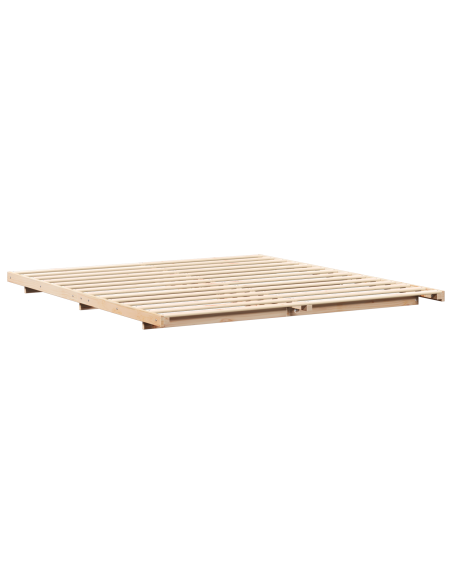 Struttura letto a terra Marrone 200 x 220 cm