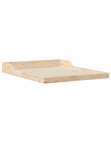 Struttura del letto Marrone 160 x 210 cm Pino massello